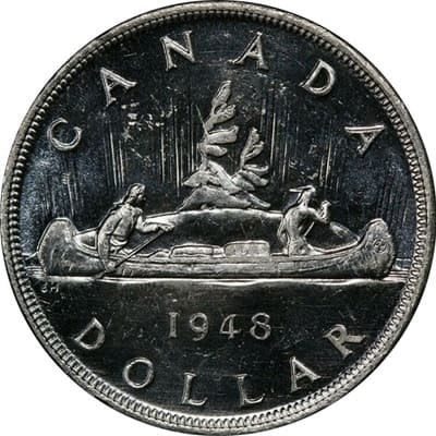 Canadian 1948 One Dollar Value