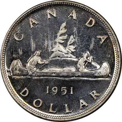 Canadian 1951 One Dollar Value