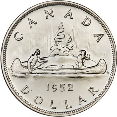 Canadian 1952 One Dollar Value