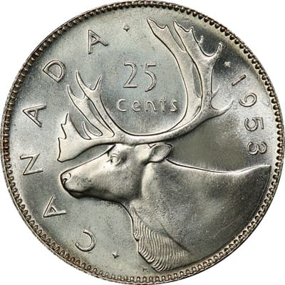 Canadian 1953 One Dollar Value