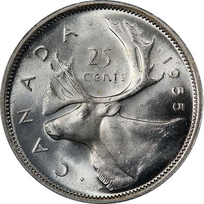 Canadian 1955 One Dollar Value
