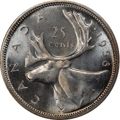 Canadian 1956 One Dollar Value