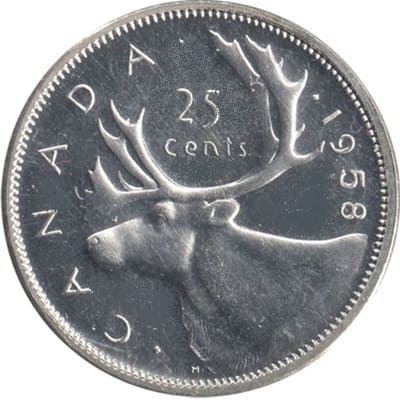 Canadian 1958 One Dollar Value