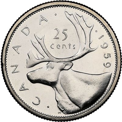 Canadian 1959 One Dollar Value