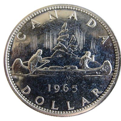 Canadian 1965 One Dollar Value