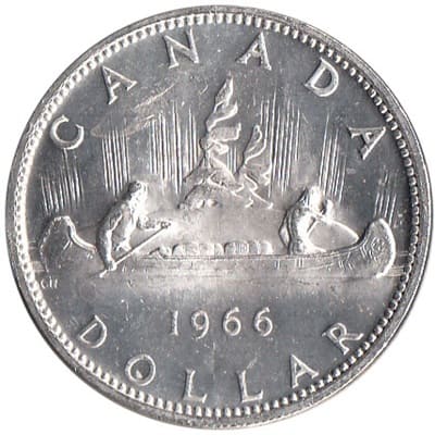 Canadian 1966 One Dollar Value