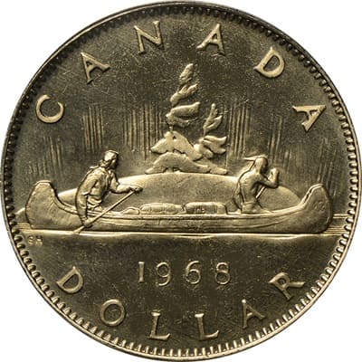 Canadian 1968 One Dollar Value