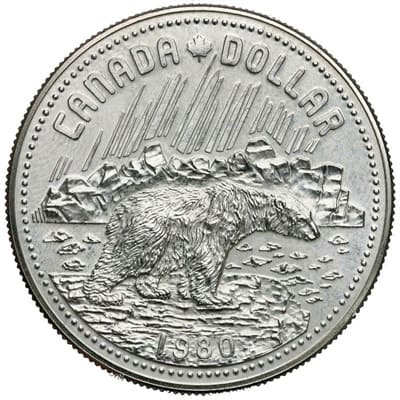Canadian 1980 One Dollar Value