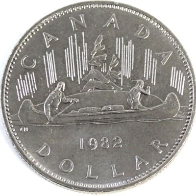 Canadian 1982 One Dollar Value