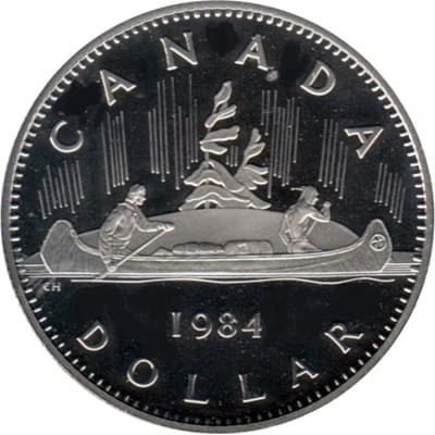 Canadian 1984 One Dollar Value