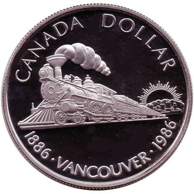 Canadian 1986 One Dollar Value