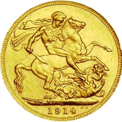 Canadian 1914 Gold Sovereign Value