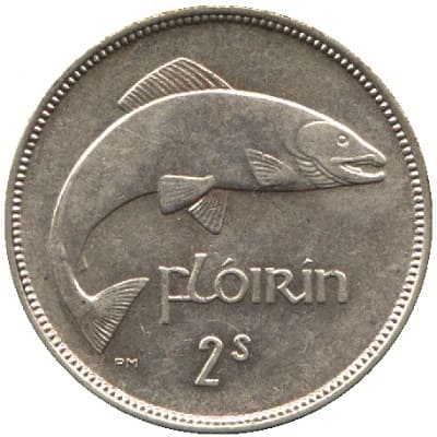Irish 1963 Florin Value