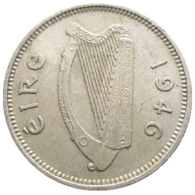 Eire 1946 Threepence