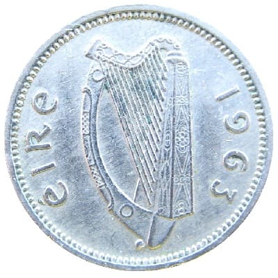 Eire 1963 Threepence