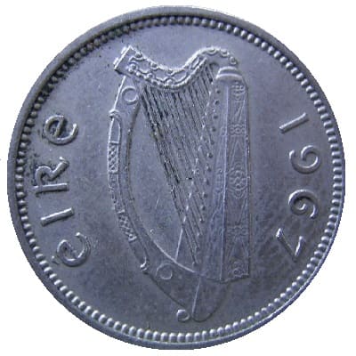 Eire 1967 Threepence