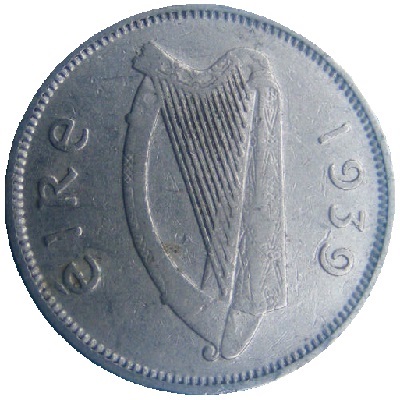 Eire 1939 Sixpence