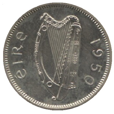 Eire 1950 Sixpence