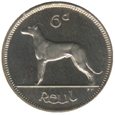 Irish 1950 Sixpence Value