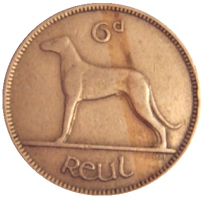 Irish 1952 Sixpence Value