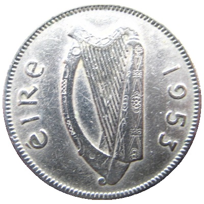 Eire 1953 Sixpence