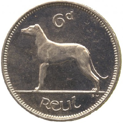 Irish 1964 Sixpence Value