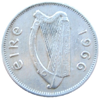 Eire 1966 Sixpence
