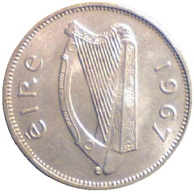 Eire 1967 Sixpence