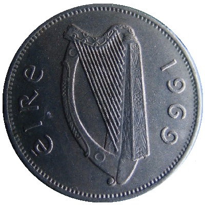 Eire 1969 Sixpence