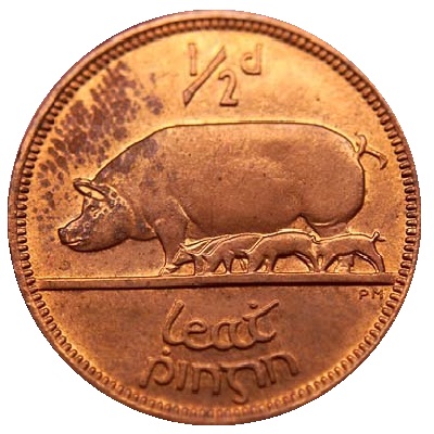 Irish 1946 Half Penny Value