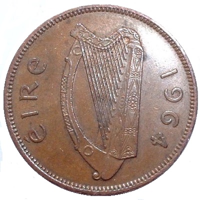 Eire 1964 Half Penny