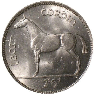 Irish 1942 Half Crown Value