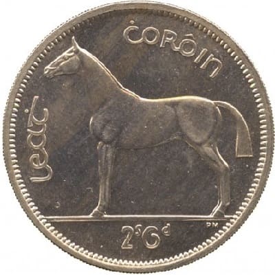 Irish 1951 Half Crown Value