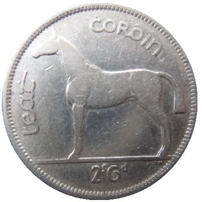 Irish 1955 Half Crown Value
