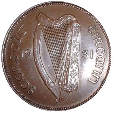 Irish Free State 1931 Penny