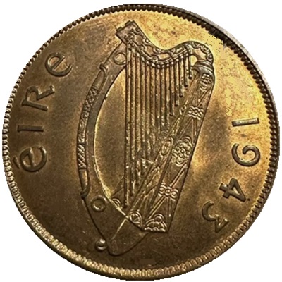 Irish Republic 1943 Penny