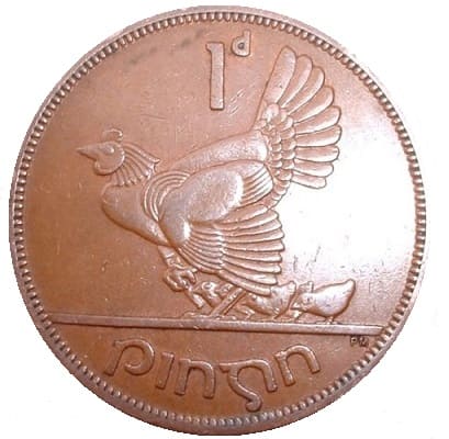 Irish 1950 Penny Value