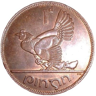 Irish 1962 Penny Value