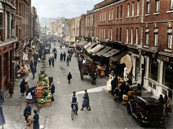 Moore Street 1930s: Historic Dublin Market Vintage Photos, Dublin, Ireland