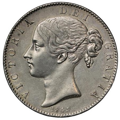 UK 1845 Crown Value