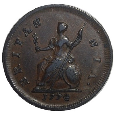 UK Farthing 1774 Value