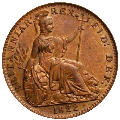 UK Farthing 1822 Value