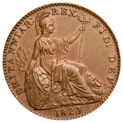 1823 UK Farthing Value