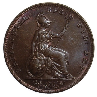 1840 UK Farthing Value