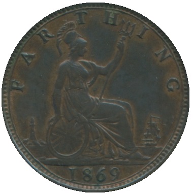1869 UK Farthing Value
