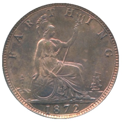 1872 UK Farthing Value