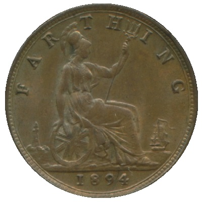 UK Farthing 1894 Value