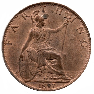 UK Farthing 1897 Value
