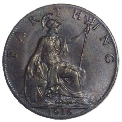 UK Farthing 1916 Value