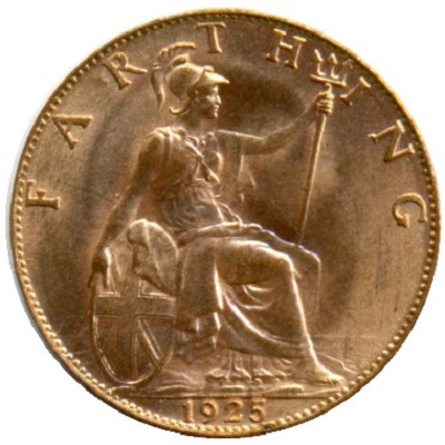 UK Farthing 1925 Value